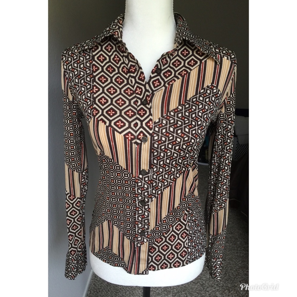 1970 Vintage Style Button Down Shirt